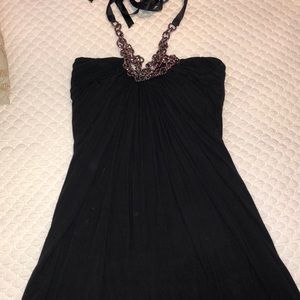 Sky brand jeweled halter dress Medium